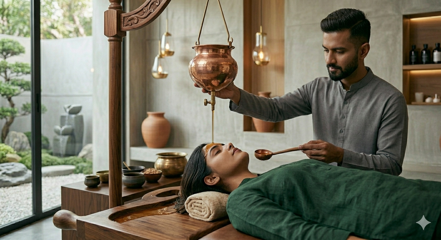 Ayurvedic Shirodhara Deep Relaxation Ritual